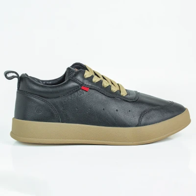 Luxury Leather Sneakers Xperia | Black | XBL-02