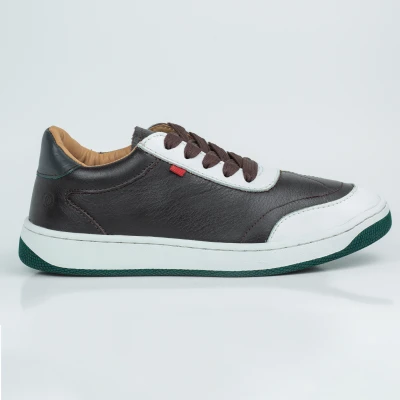 Luxury Leather Sneakers Xperia | Dark Brown | XBR-03