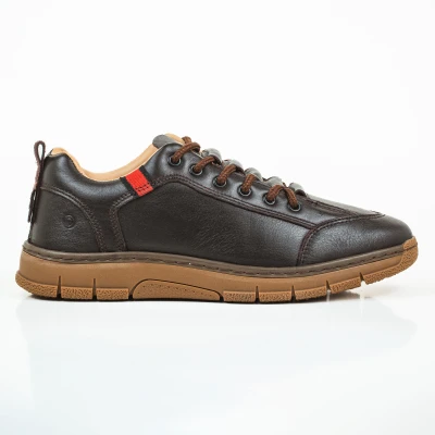 Luxury Leather Sneakers Ladam | Dark Brown | LBR-01