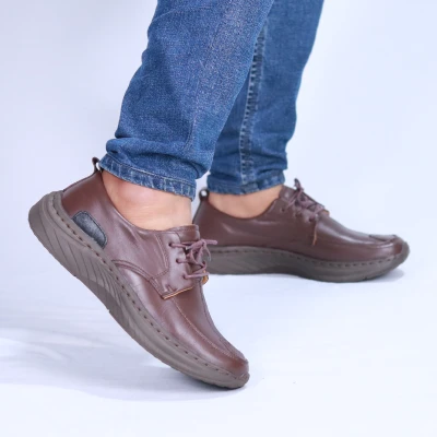 Derby Leather Sneakers | Chocolate | DBR-05