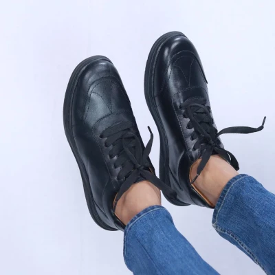 Xperia Lite Leather Sneakers | Black | XBL-03L