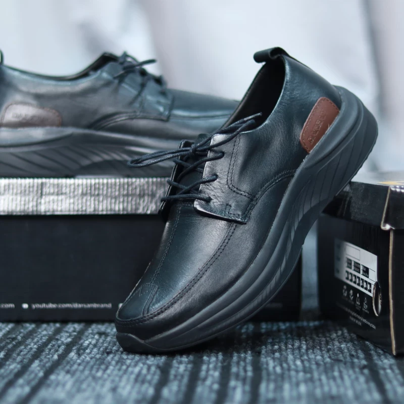 Derby Leather Sneakers| Black | DBL-05