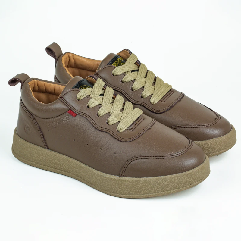 Luxury Leather Sneakers Xperia | Mustard | XMS-02