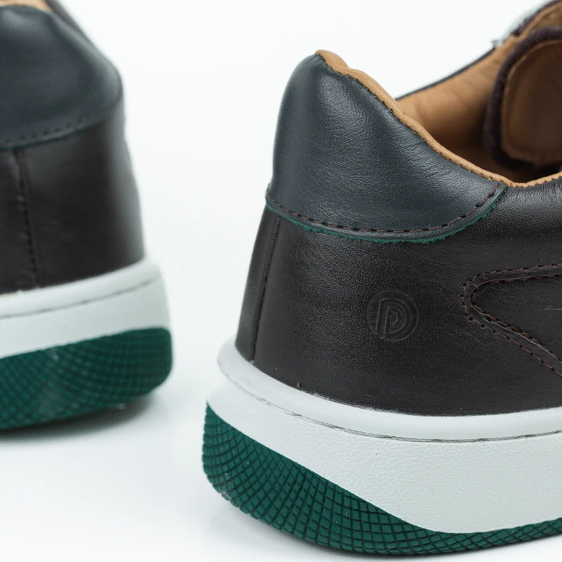 Luxury Leather Sneakers Xperia | Dark Brown | XBR-03