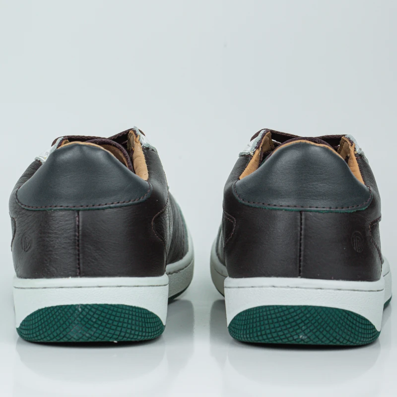 Luxury Leather Sneakers Xperia | Dark Brown | XBR-03