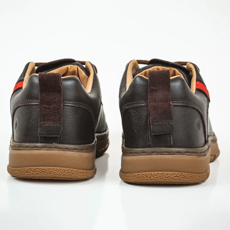 Luxury Leather Sneakers Ladam | Dark Brown | LBR-01