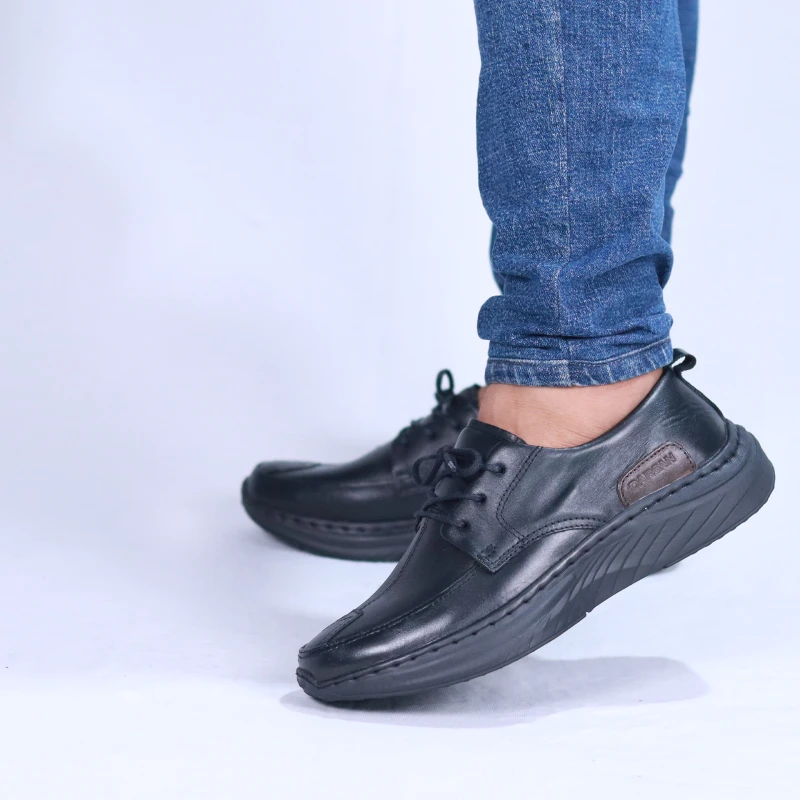 Derby Leather Sneakers| Black | DBL-05