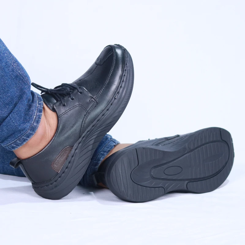 Derby Leather Sneakers| Black | DBL-05