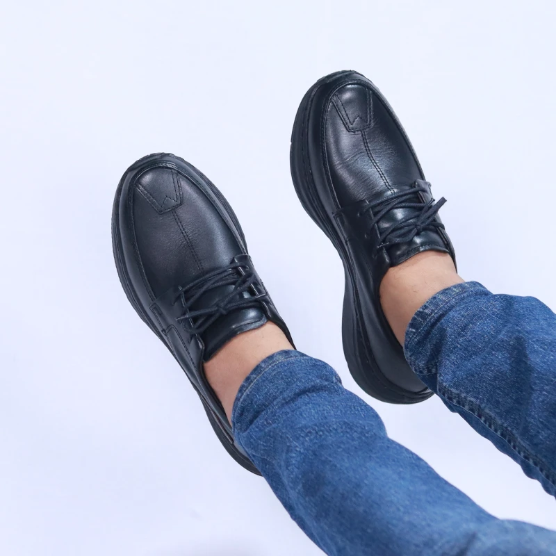 Derby Leather Sneakers| Black | DBL-05