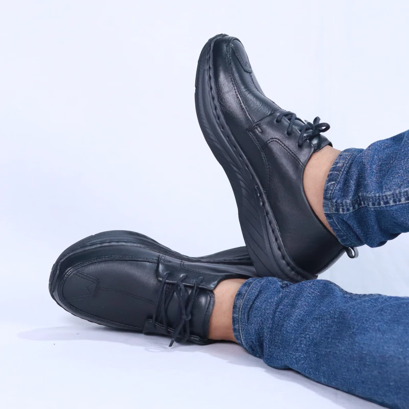 Derby Leather Sneakers| Black | DBL-05