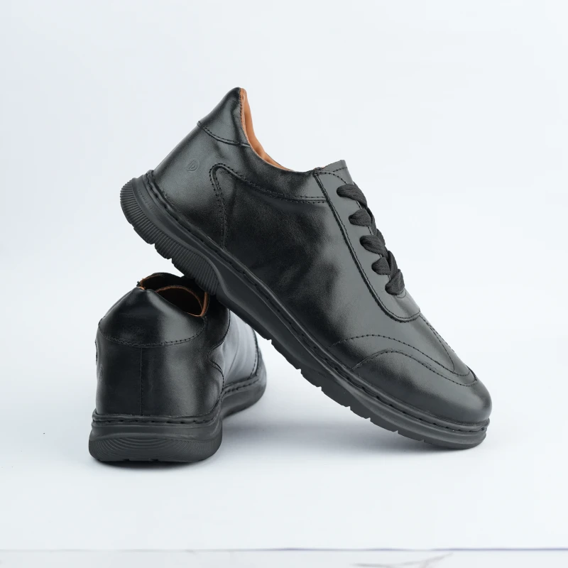 Xperia Lite Leather Sneakers | Black | XBL-03L