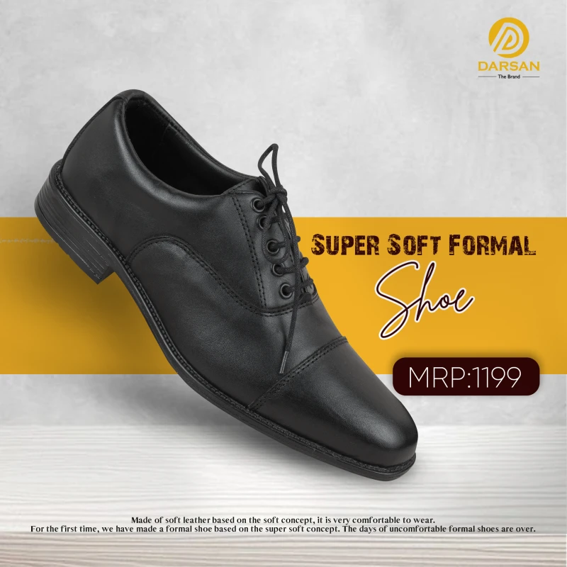 Super Soft Formal Shoe | Black | SFBL-01