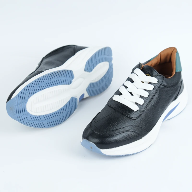 Nova Leather Sports Sneaker |Black| NBLW-07