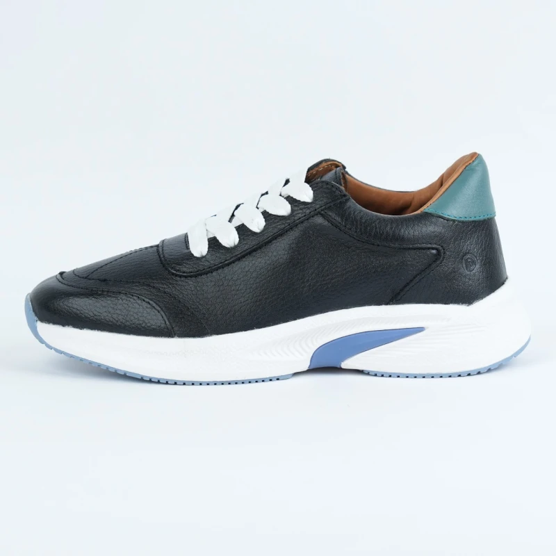 Nova Leather Sports Sneaker |Black| NBLW-07