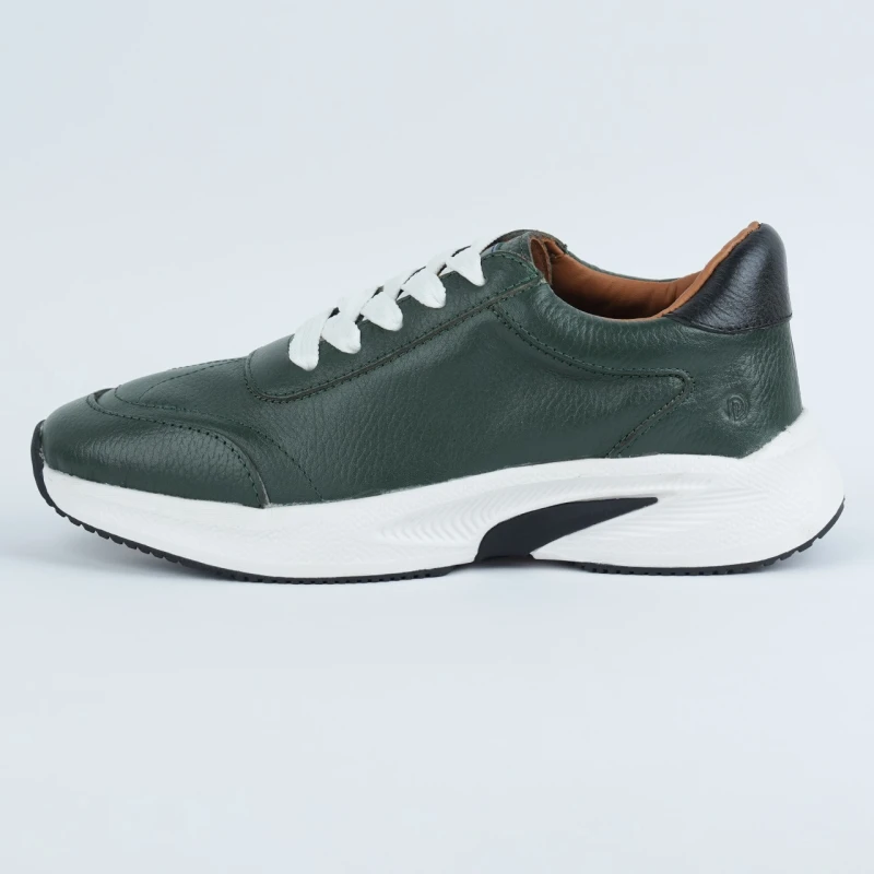 NOVA Leather Sports Sneaker|Olive| NLV-07