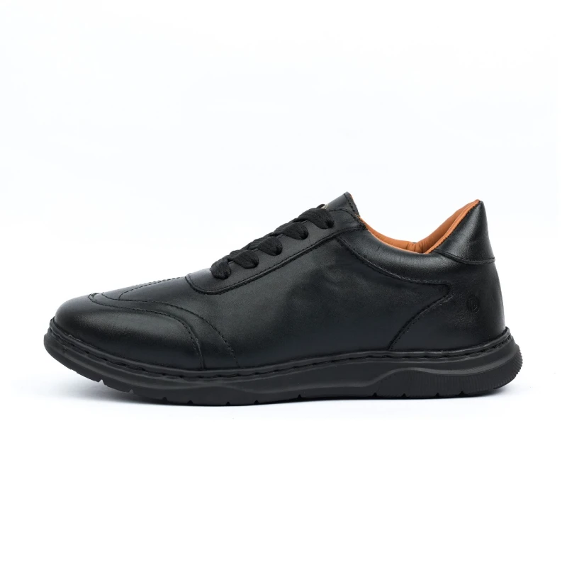 Xperia Lite Leather Sneakers | Black | XBL-03L